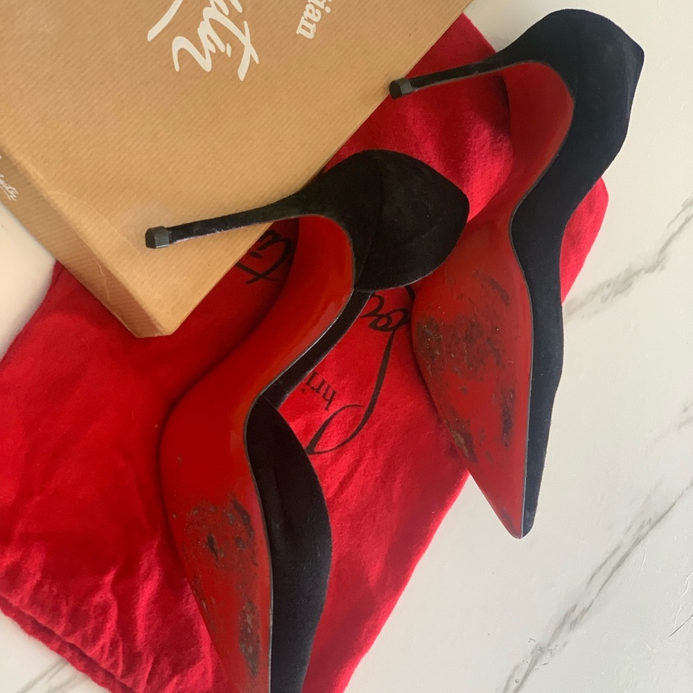 Chic Black and Red Stiletto Heels size 39